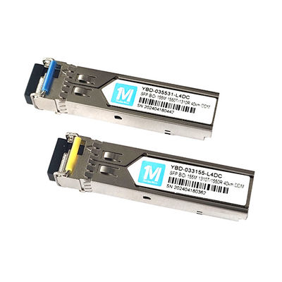 155M BIDI LC Connector DDM WDM Simplex Optical Module Transceiver SFP Modul für eine Übertragungsstrecke von 40 km über SMF-Faser