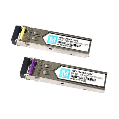 1.25G BIDI 120km 1490nm/1550nm LC Connector DDM WDM Simplex Optical Module SFP Transceiver für eine reibungslose Netzwerkleistung