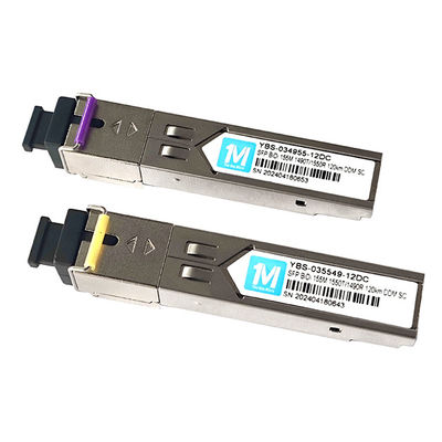 155M BIDI 120km 1490nm/1550nm SC Connector DDM WDM Simplex Glasfasertransceiver SFP Modul mit DDM und WDM Funktionen