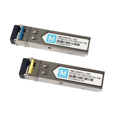 1310nm/1550nm Wellenlänge 10km Entfernung BIDI LC-Anschluss DDM WDM Simplex-Optikmodul Transceiver SFP-Modul