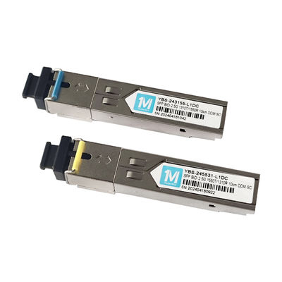 2.5G BIDI 10km 1310nm/1550nm SC-Anschluss DDM WDM Simplex-Optikmodul