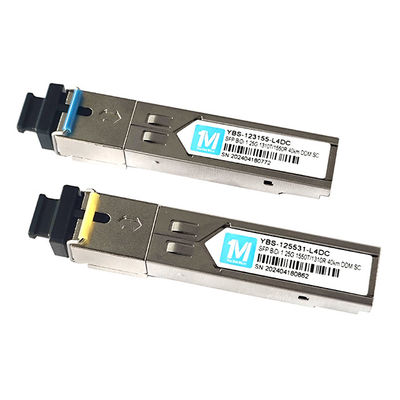 1.25G Datenrate 40km Entfernung BIDI SC Connector DDM WDM Simplex Optical Module Transceiver SFP Modul 1310nm/1550nm