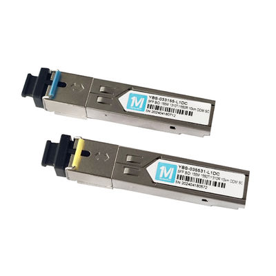 Glasfasertyp SMF 155M BIDI 10km 1310nm/1550nm SC-Konnektor DDM WDM Simplex-Optikmodul Transceiver SFP für FTTX-Netzwerke