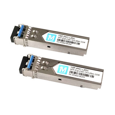 3.3V Duplex 10km 1310nm LC-Anschluss DDM 2500BASE SMF Glasfasermodul Steckfläche SFP-Transceiver Steckfläche