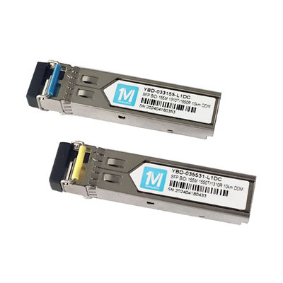 3.3V Glasfasertransceiver 155M BIDI 10km 1310nm/1550nm LC-Anschluss DDM WDM Simplex SFP-Modul zur Datenübertragung