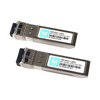6G SFP 20km 1310nm LC DDM SMF Glasfasertypen Einzelmodusoptisches Modul für die Datenübertragung im IP-Netzwerk