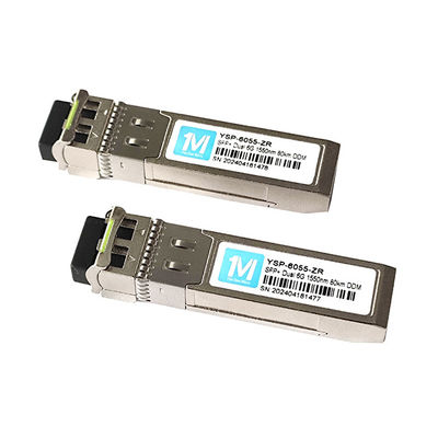 6G SFP Duplex 80km 1550nm LC DDM SMF 6GB Optikmodul Einzelmodus SFP Modul SFP