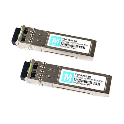 10G SFP Duplex LC 80km 1550nm LC DDM SMF 10GB Optikmodul Einmodus SFP Modul SFP 10G ZR 1550nm Wellenlänge