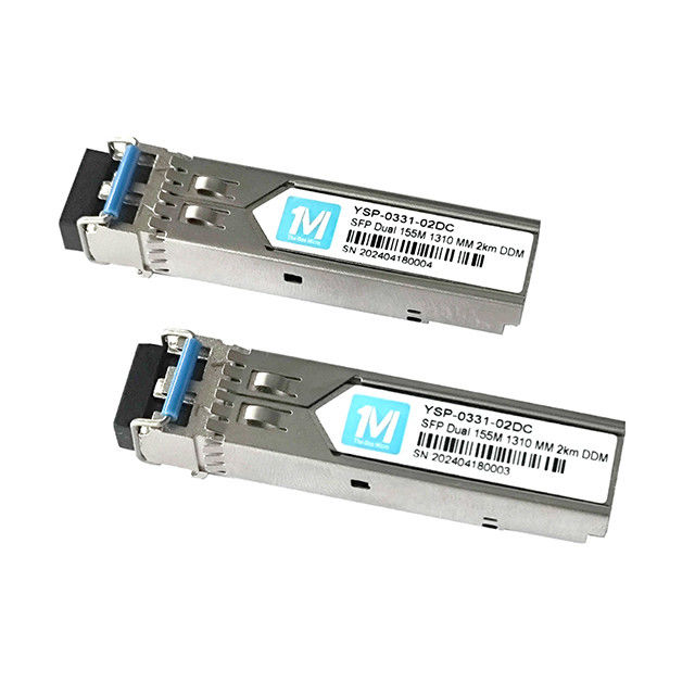 155M Duplex 2km 1310nm LC-Anschluss DDM 100BASE MMF Glasfasermodul Steckerfähiger SFP-Transceiver