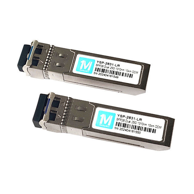 25G SFP28 Duplex 10km 1310nm LC DDM SMF 25GB Optikmodul Einmodus SFP28 Modul für Fernnetzwerkverbindungen
