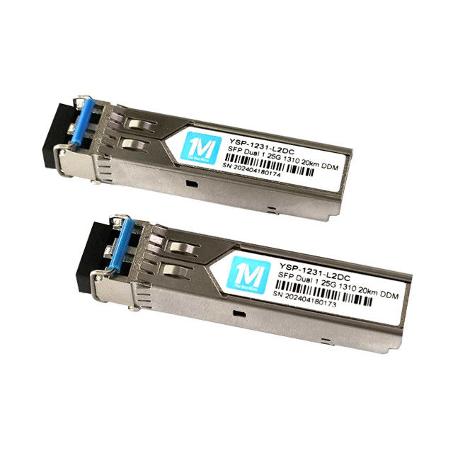 1.25G Duplex 20km 1310nm LC Connector 1000BASE SMF Glasfasermodul Steckfähiger SFP-Transceiver mit DDMI-Implementierung