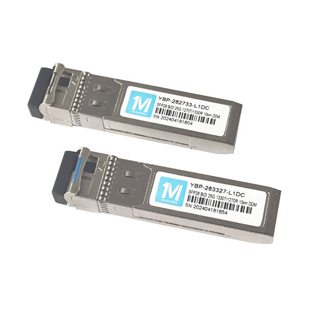 25G BIDI SFP-Transceiver für GSM-Netzwerk 3 10km Reichweite 1270nm/1330nm Wellenlänge LC-Konnektor WDM-Optische Fasermodul