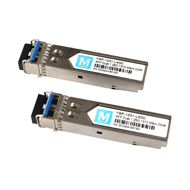 1.25G Duplex 40km 1310nm LC-Konnektor DDM 1000BASE SMF Glasfasermodul Steckerfähiger SFP-Transceiver zur Datenübertragung