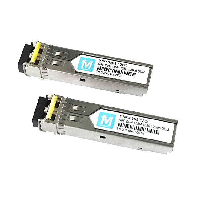 DDMI 155M Duplex 120km 1550nm LC Connector SMF Glasfasermodul Steckfähiger SFP-Transceiver für die Netzwerkinfrastruktur