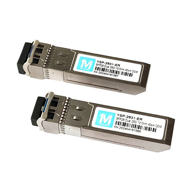 Glasfasertransceiver 25G SFP28 Duplex 40km 1310nm LC DDM SMF 25GB Optikmodul Einmodus SFP28 Modul SFP28 25G ER