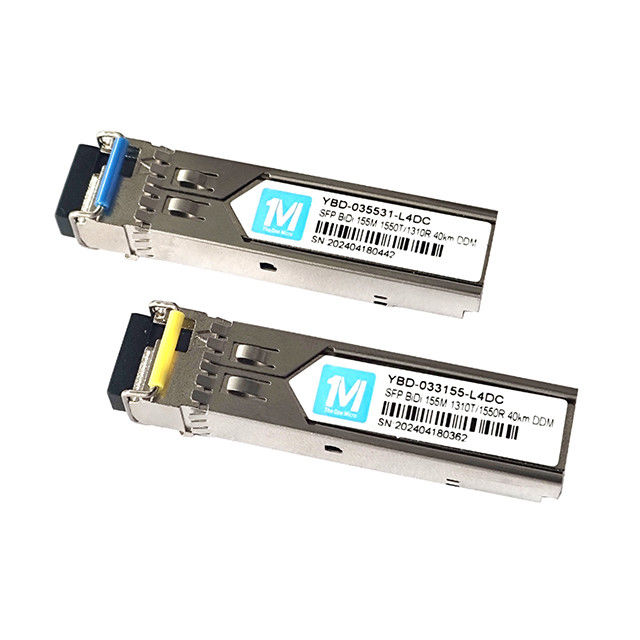 155M BIDI LC Connector DDM WDM Simplex Optical Module Transceiver SFP Modul für eine Übertragungsstrecke von 40 km über SMF-Faser