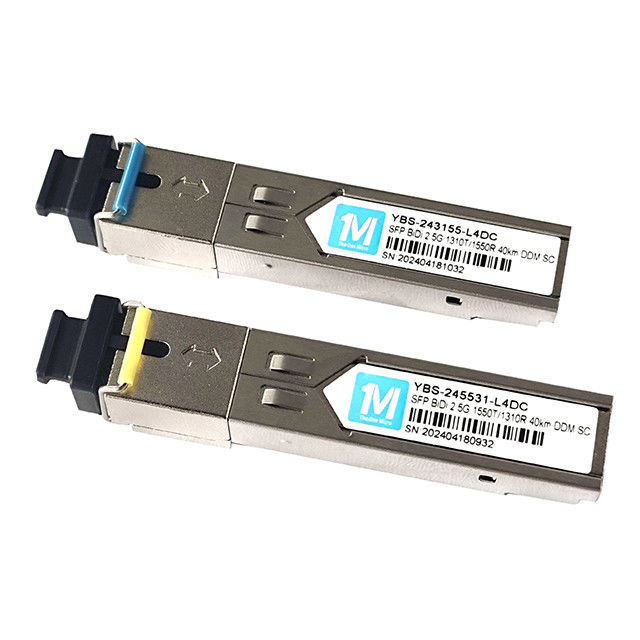 SMF-Faser Typ 2.5G BIDI 40km 1310nm/1550nm SC-Konnektor DDM WDM Simplex-Optikmodul Transceiver SFP-Modul