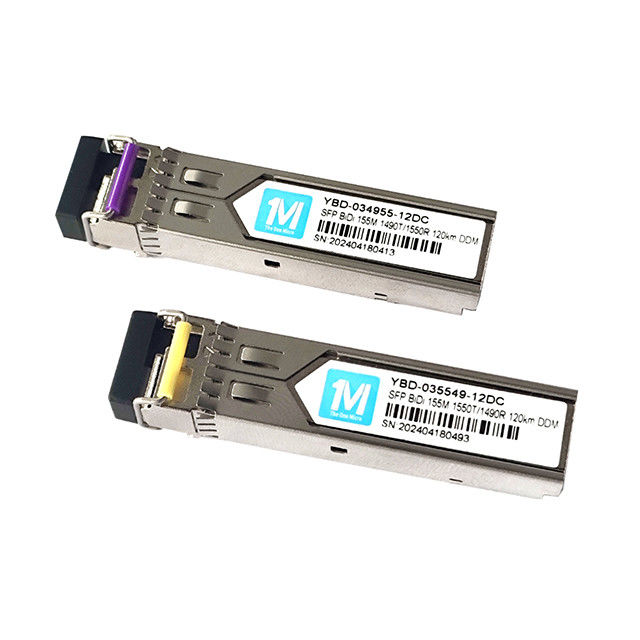 3.3V Glasfasertransceiver 155M BIDI 120km 1490nm/1550nm LC-Anschluss DDM WDM Simplex-Optikmodul Transceiver SFP-Modul