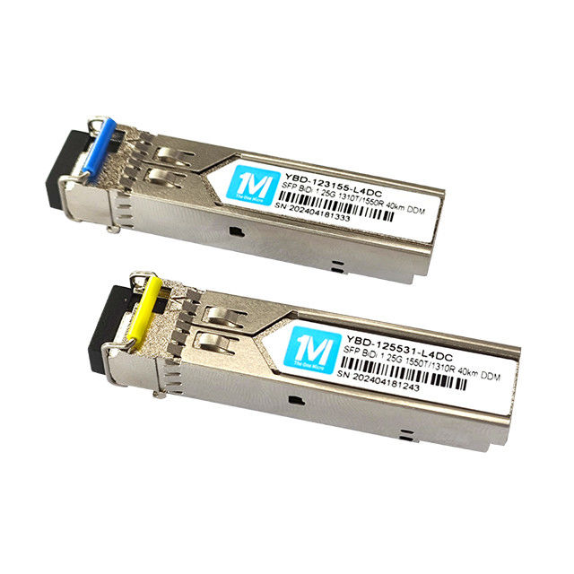 1.25G BIDI 40km 1310nm/1550nm LC-Konnektor DDM WDM Simplex-Optikmodul Transceiver SFP-Modul für die schnelle Datenübertragung