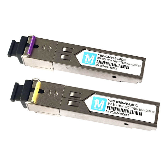 155M BiDi SC 80km 1490nm/1550nm DDM WDM Simplex Optical Module Transceiver SFP Modul mit breiter Betriebstemperatur