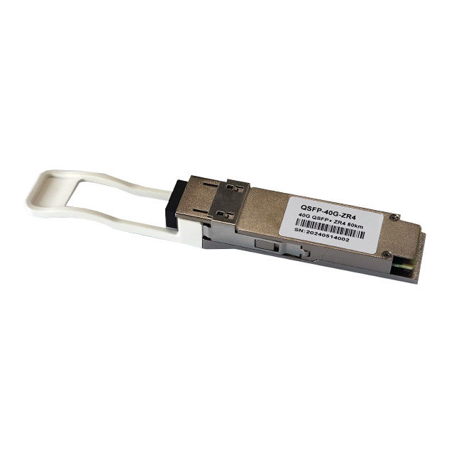 Glasfasertypen SMF 40G QSFP 1310nm 80km ZR4 LC Optical Module DDM-kompatible Empfänger für Bandbreiten-Datenübertragung