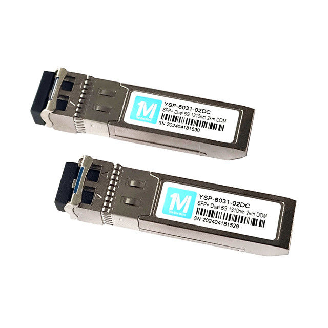 1310nm LC DDM SMF 6GB optisches Modul Einzelmodus SFP Modul SFP 6G 2km für Geschwindigkeits-FTTX Anwendungen und Lösungen