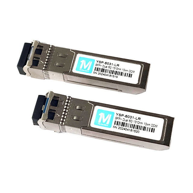 Duplex LC-Schnittstelle 6G SFP 10km 1310nm LC DDM SMF-Optisches Modul für Langstrecken-Singlemode-Fasernetzwerke