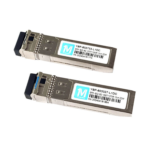 Single Mode Faser 6G SFP BIDI 10km 1270nm/1330nm WDM LC Connector DDM optischer Empfänger mit schneller Datenübertragung