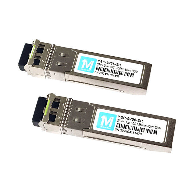 10G SFP Duplex LC 80km 1550nm LC DDM SMF 10GB Optikmodul Einmodus SFP Modul SFP 10G ZR 1550nm Wellenlänge