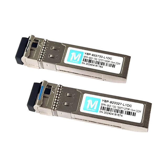 10G SFP BIDI LC-Schnittstelle DDMI Optiktransceiver 10km 1270nm/1330nm WDM LC-Konnektor 10G LR Single Mode Fasermodul